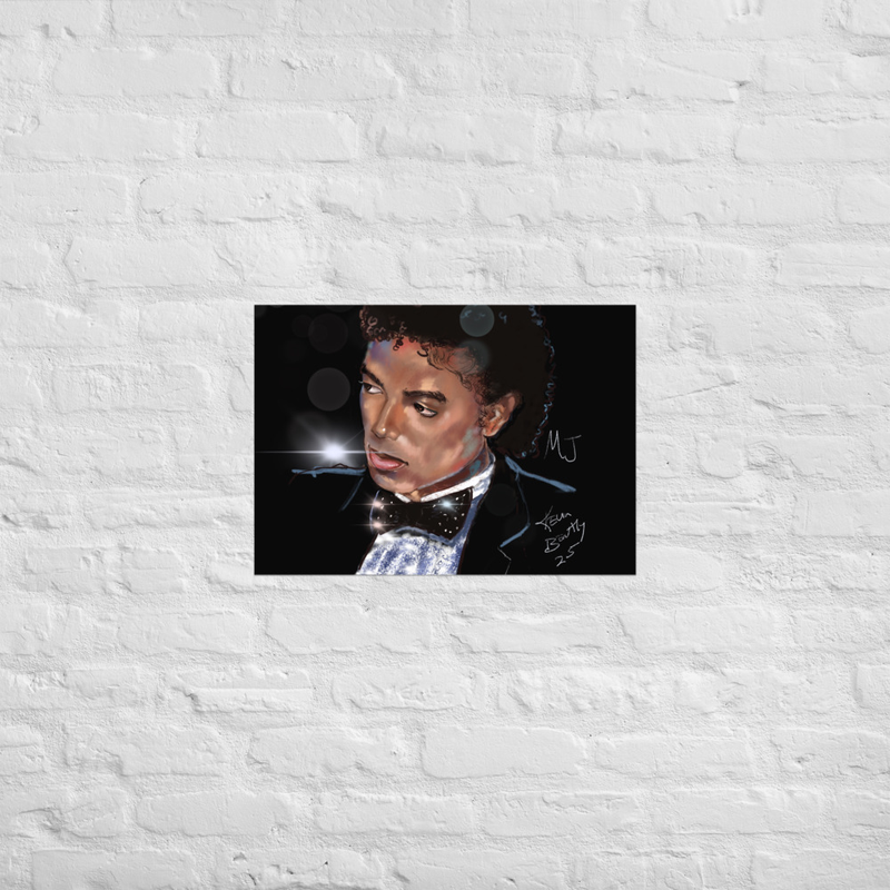 Original hand painted Michael Jackson Poster