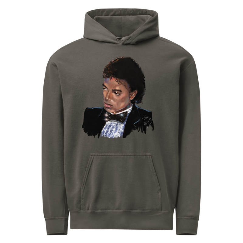 Original hand drawn, Michael Jackson Unisex garment-dyed hoodie