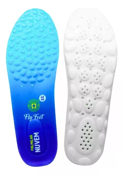 Palmilha Nuvem conforto p/ pés sensíveis, alivio na dor, esporão e fascite Plantar-Ortho Pahuer