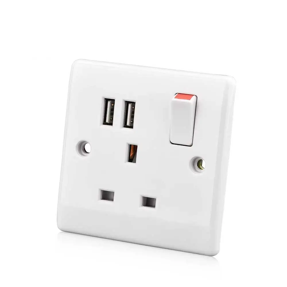 Wall Socket with USB Ports