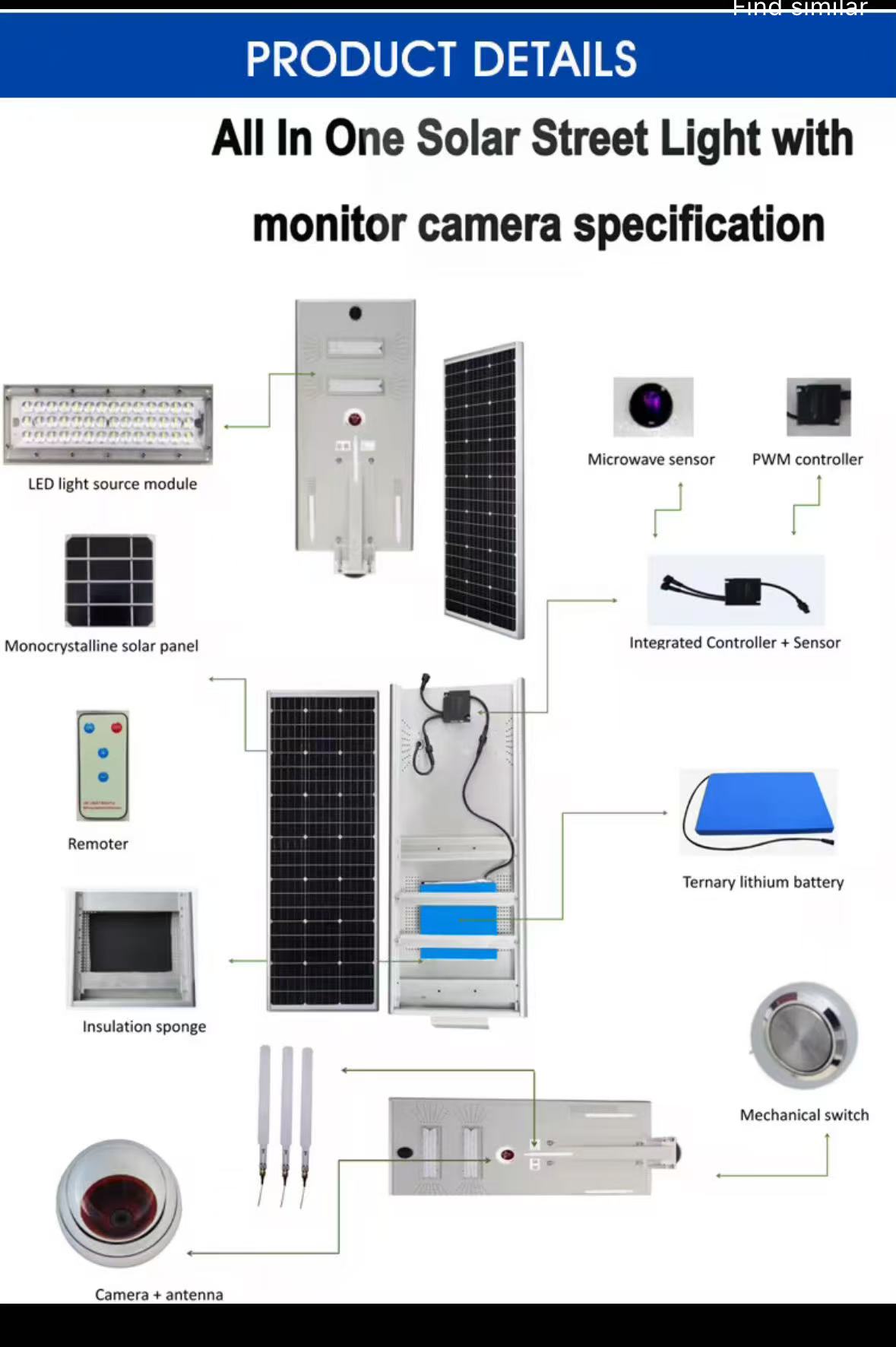 All In One Solar Street Light