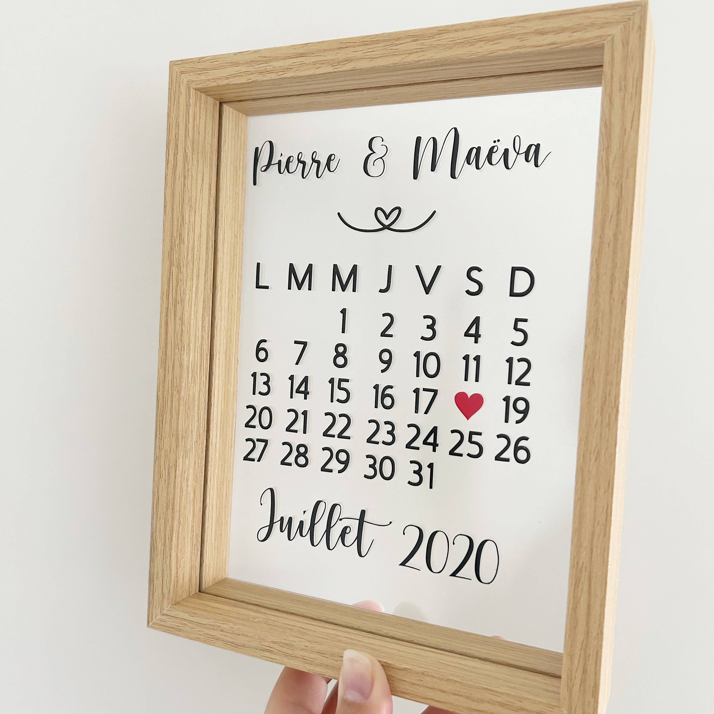 Cadre date de rencontre/ date de mariage