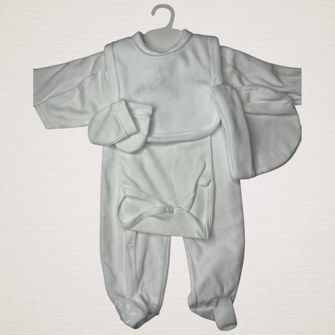 Ensemble velours 5 pièces Coeur doré