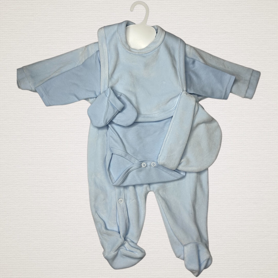 Ensemble velours 5 pièces Coeur doré