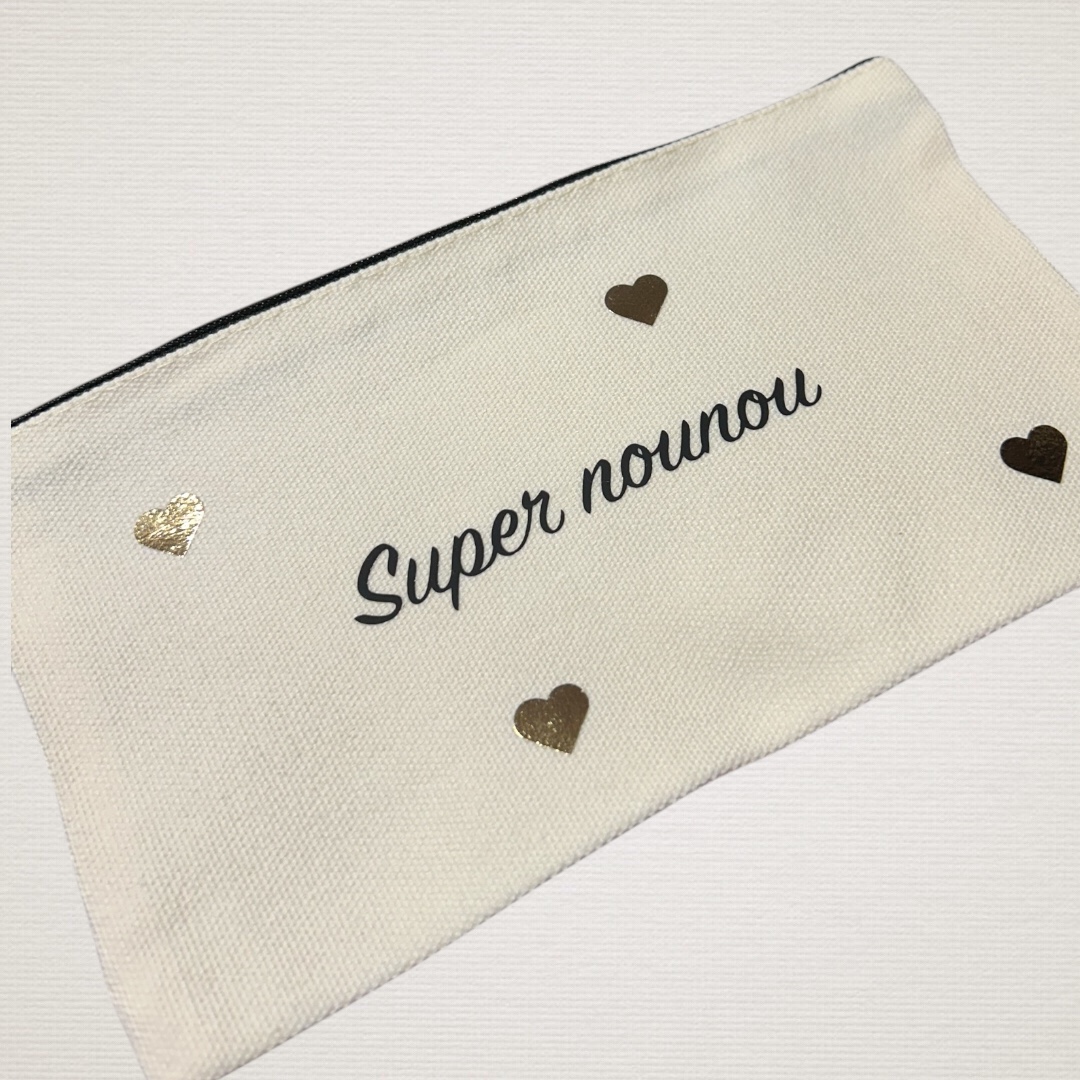 Trousse petit coeur doré