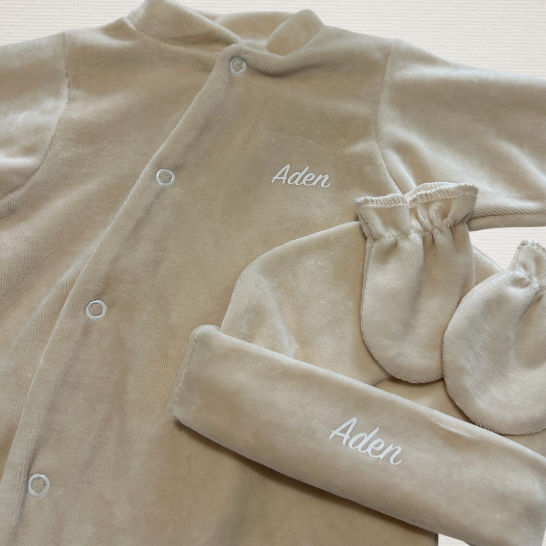 Ensemble velours 3 pièces beige