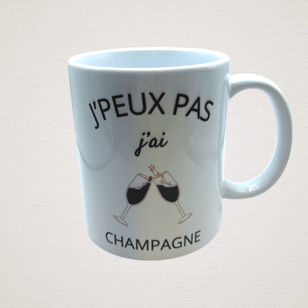 Mug "j'peux pas j'ai champagne"