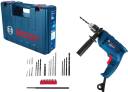 BOSCH GSB 500 W RE / 600 W RE Corded Electric Impact Drill with Wrapset Kit, 600 W, 3000 RPM.