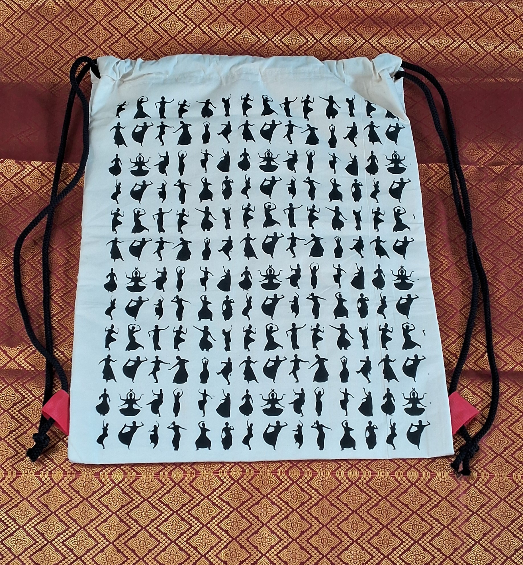 Artistic drawstring Tote Bags