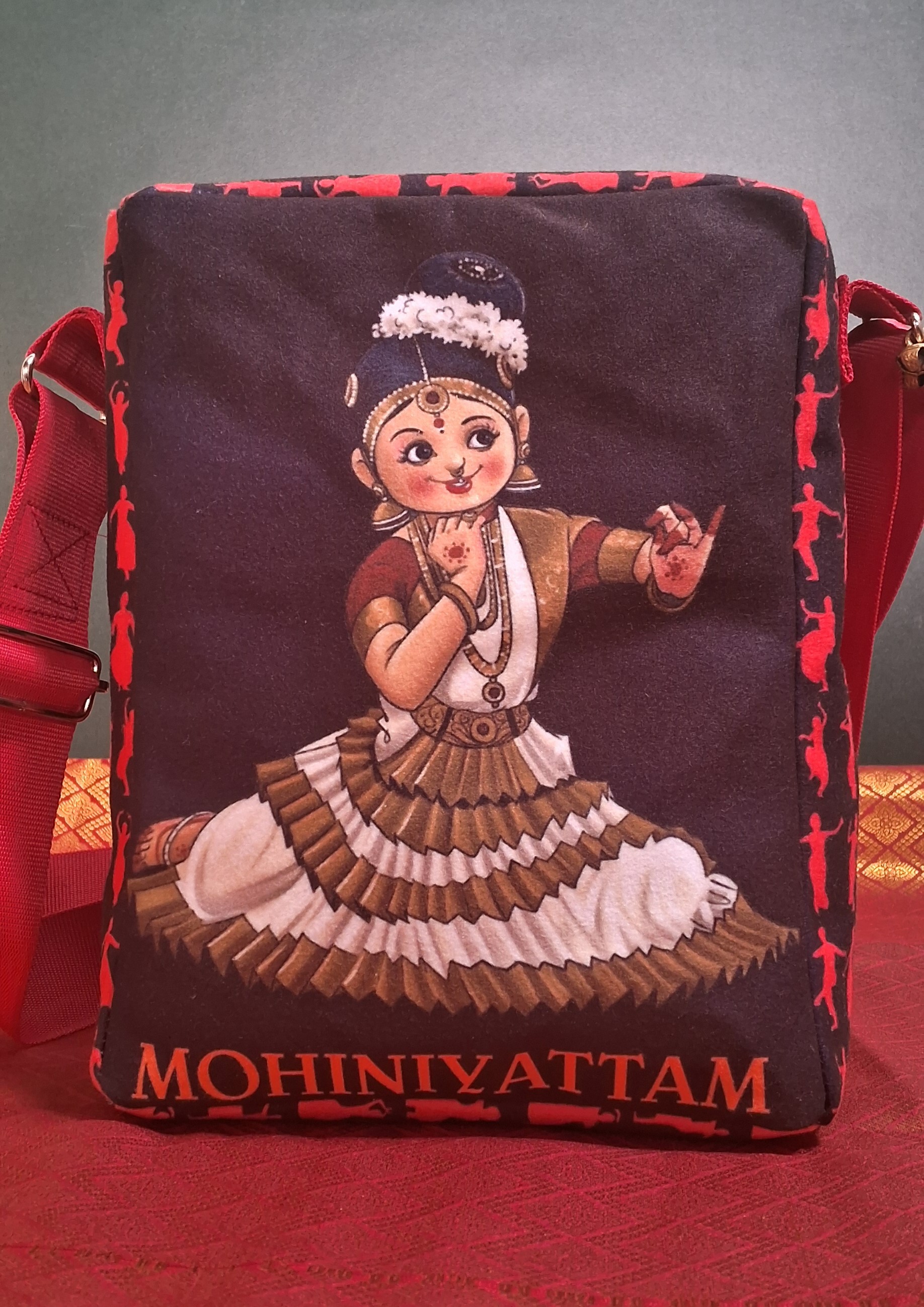 Cultural Dance-Themed Handbag
