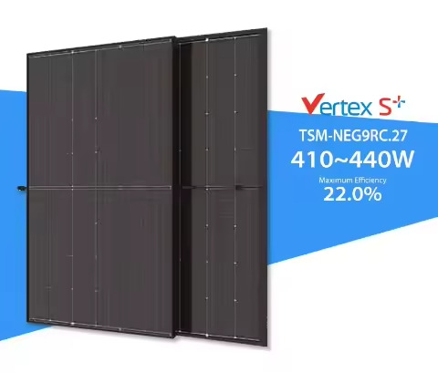 Trina Vertex S+ Bifacial Solarpanel, komplett schwarz, 425 W,  Dual-Glas-N-Typ-PV-Modul, Neg9rc.27,