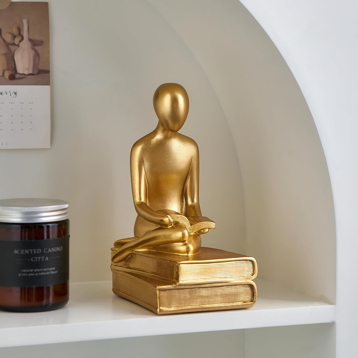 Golden Meditative Sculpture