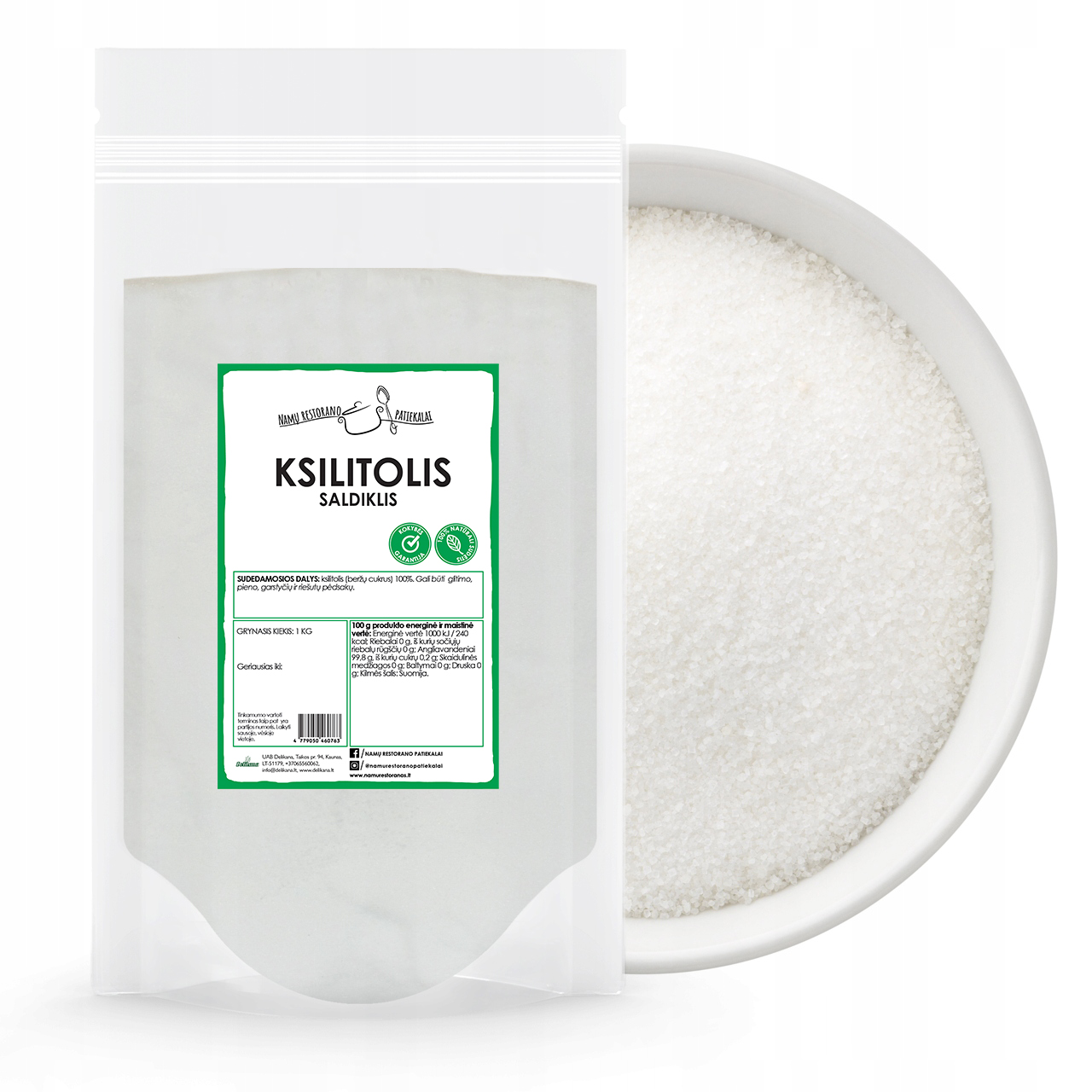 Ksilitolis suomiškas, 1 kg