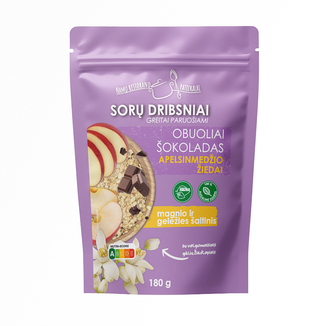 Sorų dribsniai su apelsinmedžio žiedais, 180 g