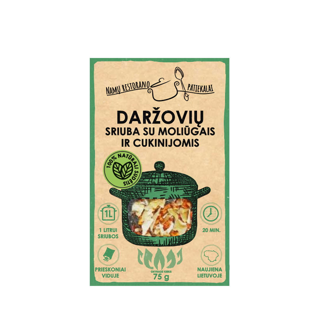 Daržovių sriuba su moliūgais ir cukinijomis, 75 g