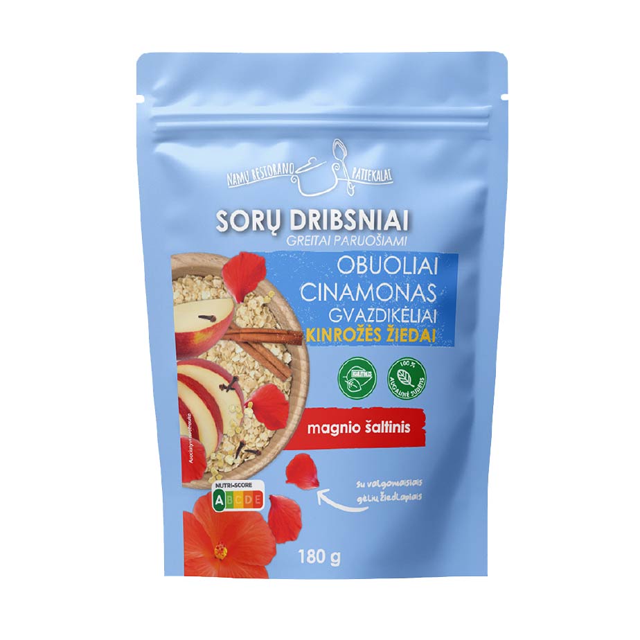 Sorų dribsniai su kinrožės žiedais, 180 g