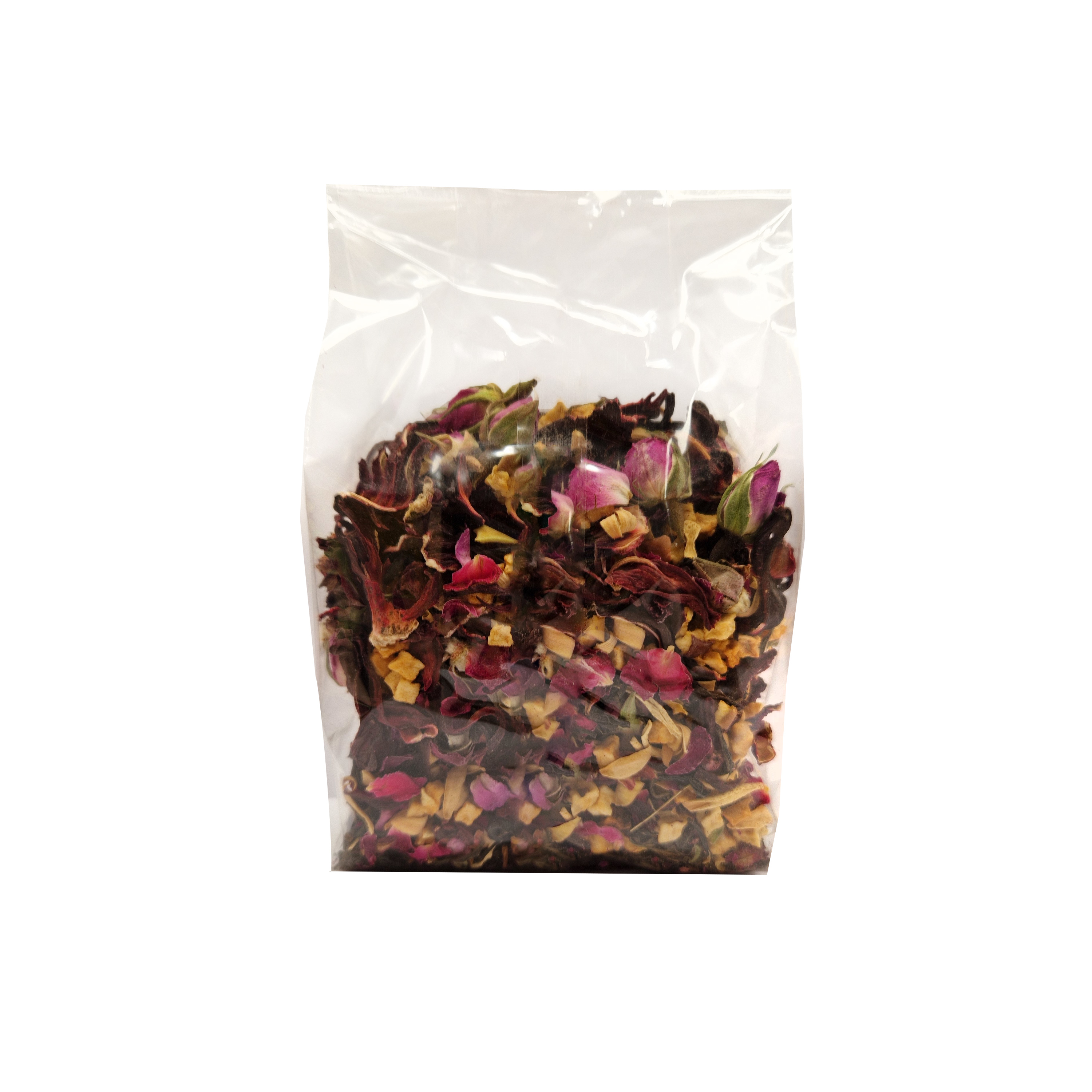 Juodoji arbata su džiovintais valgomaisiais žiedais ir džiovintais obuoliais, 100 g