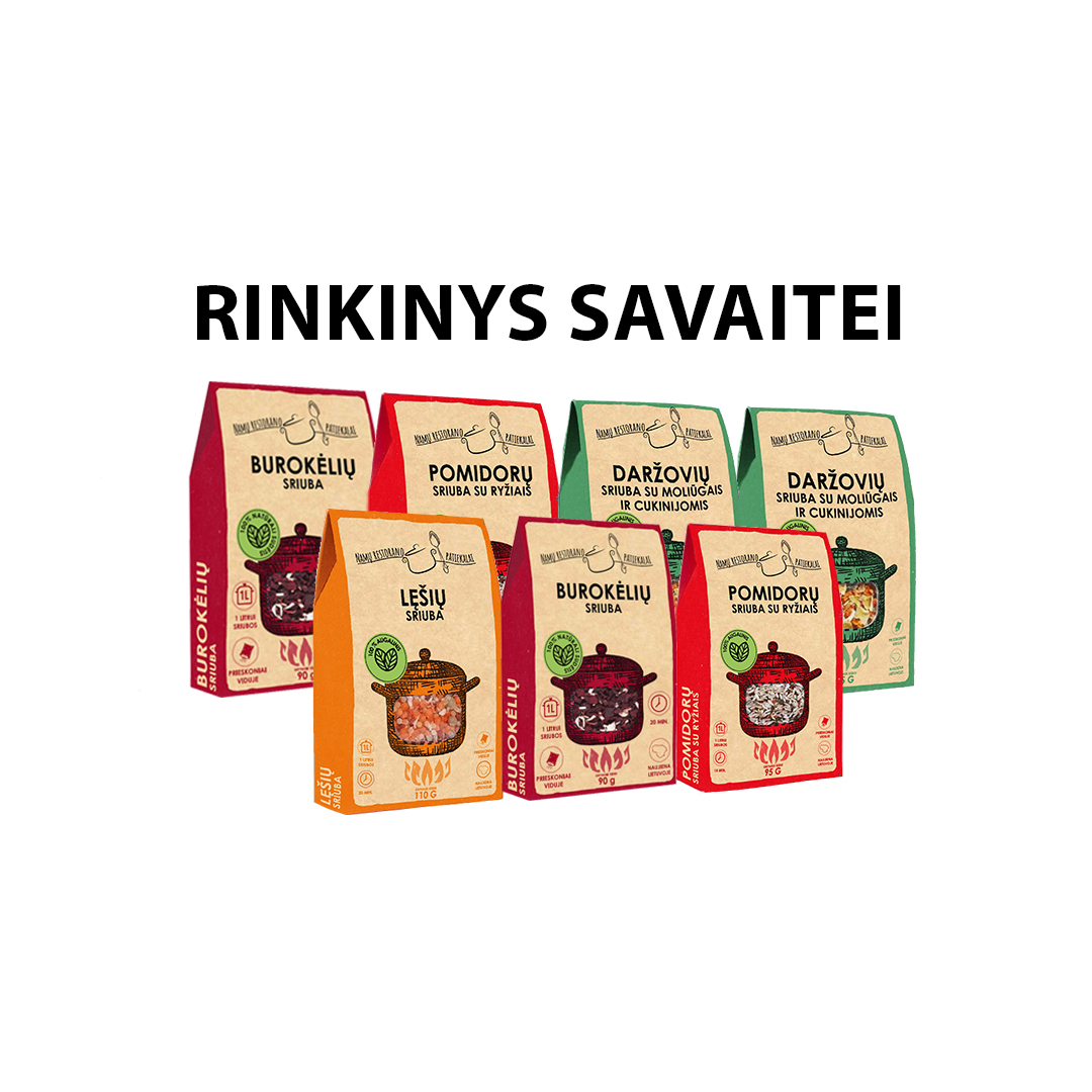 Sriubų rinkinys savaitei, 7 vnt.