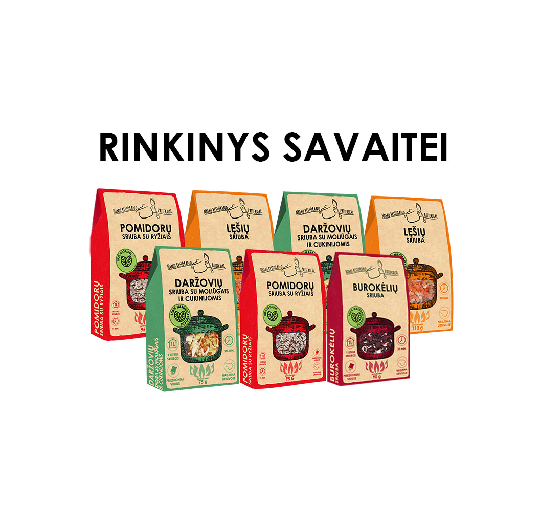 Sriubų rinkinys savaitei, 7 vnt.