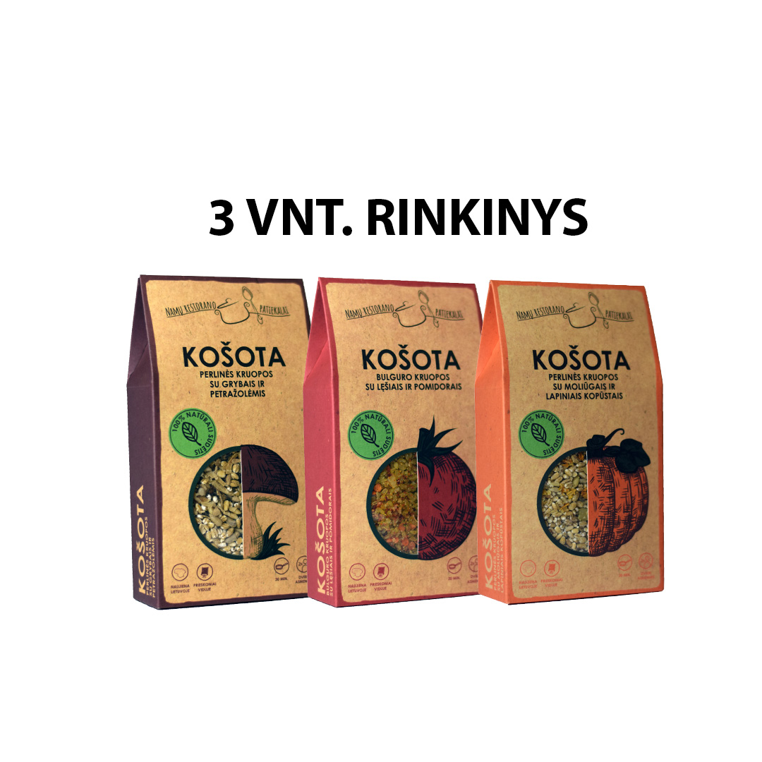 KOŠOTA rinkinys, 3 vnt.
