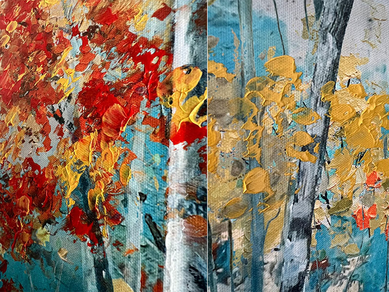 Abstract Forest Painting
