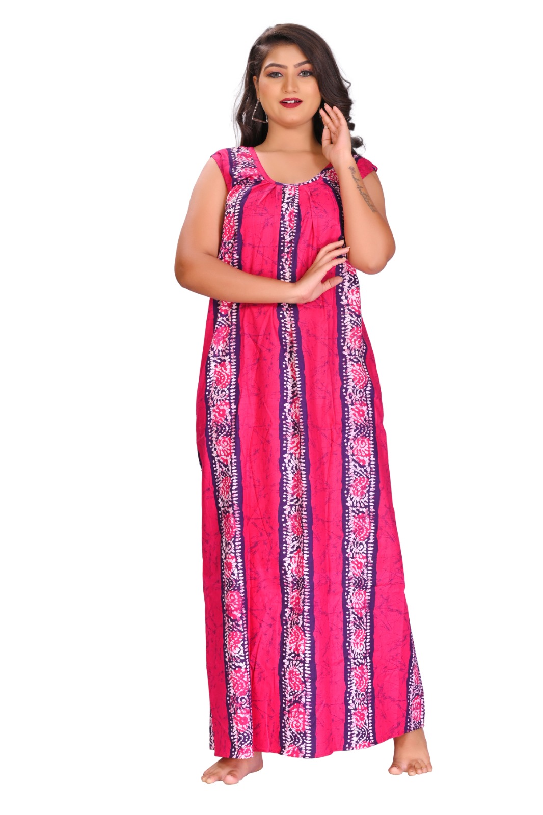 Women's Sleeveless Printed Nightgown