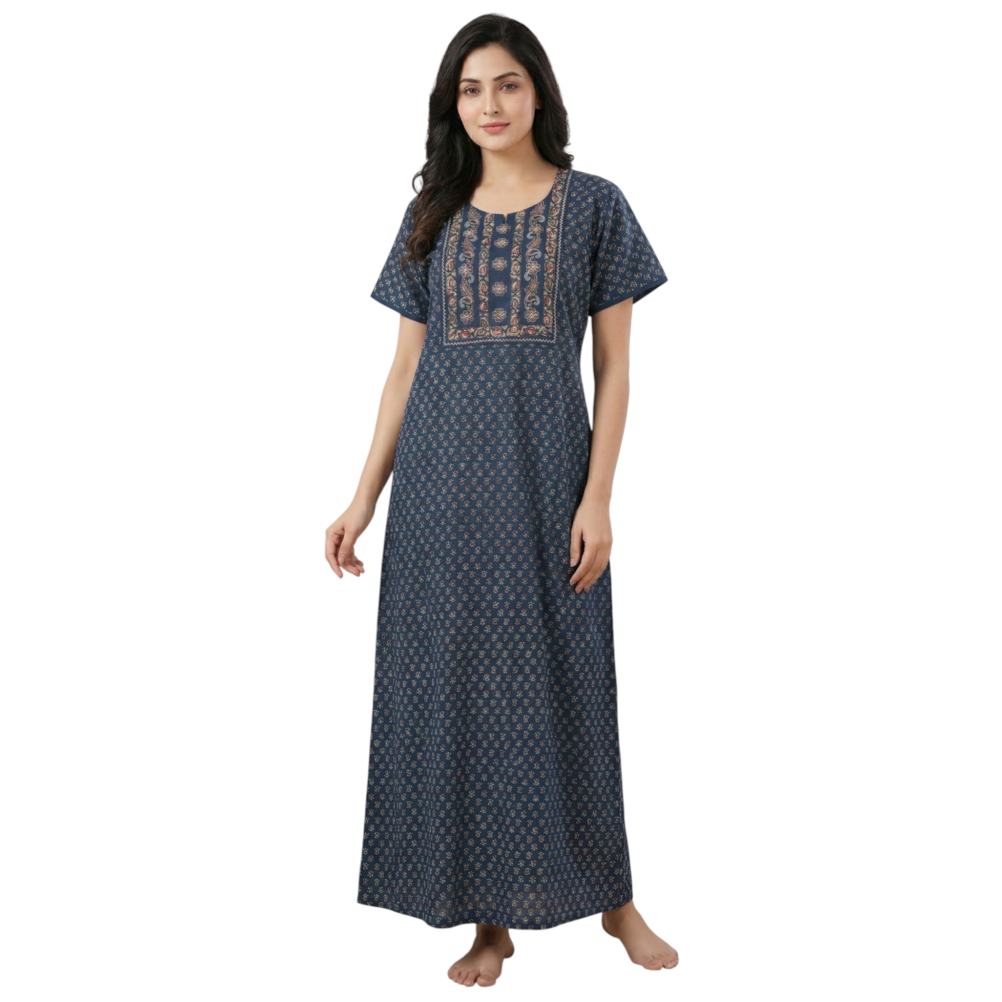 Women's Printed Cotton Nighty