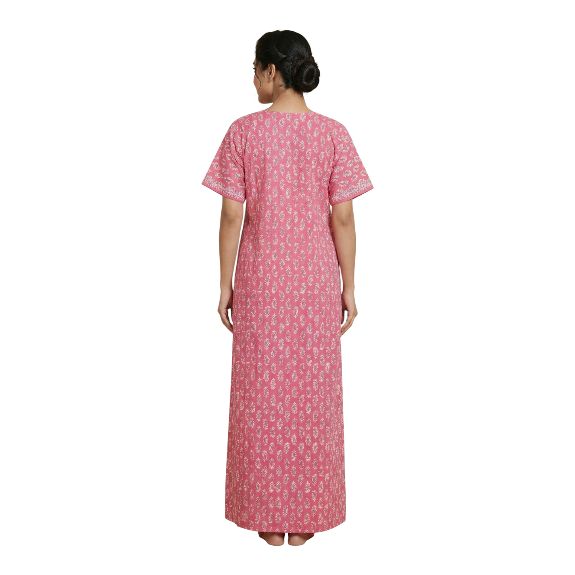 Pink Printed Cotton Nightgown