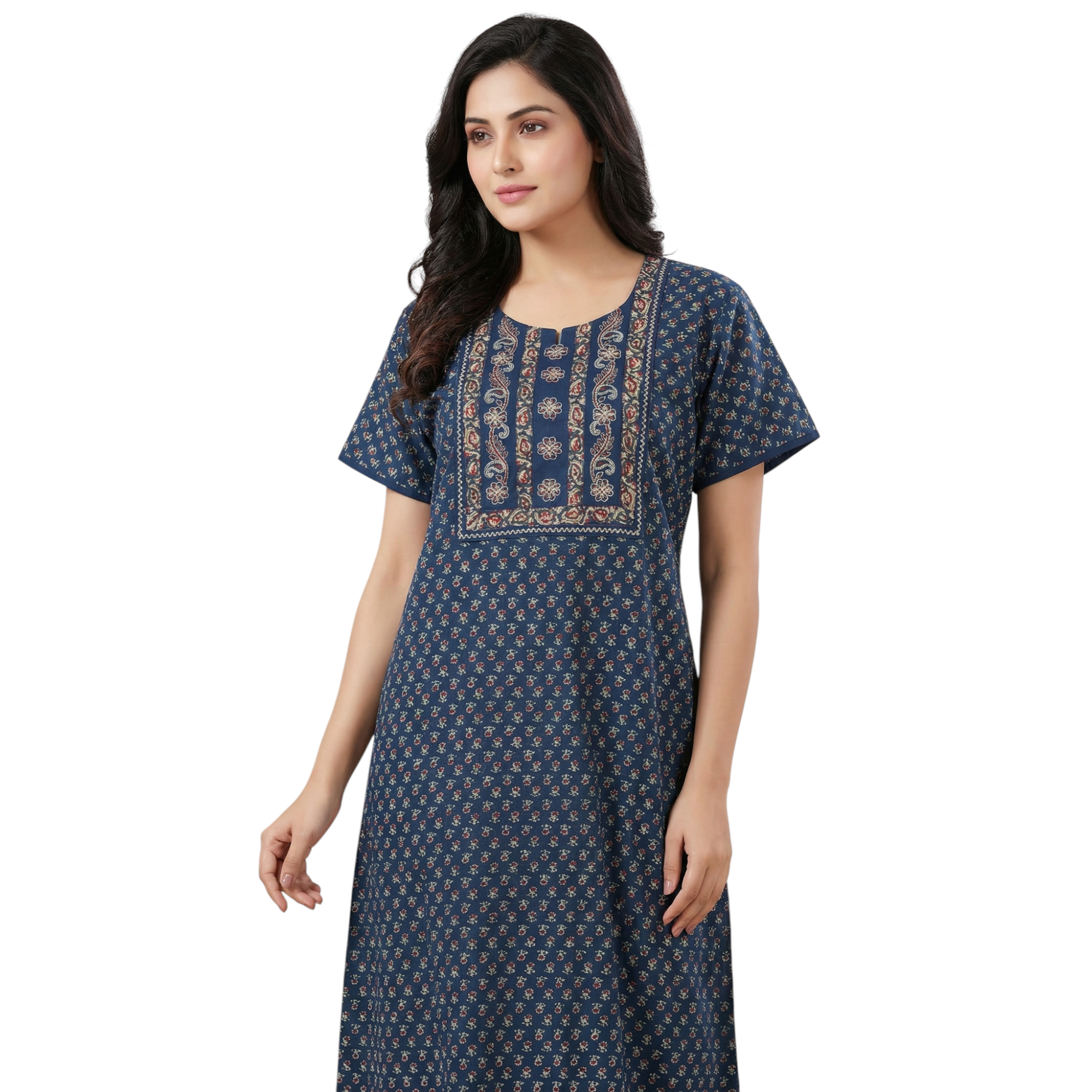 Women's Printed Cotton Nighty