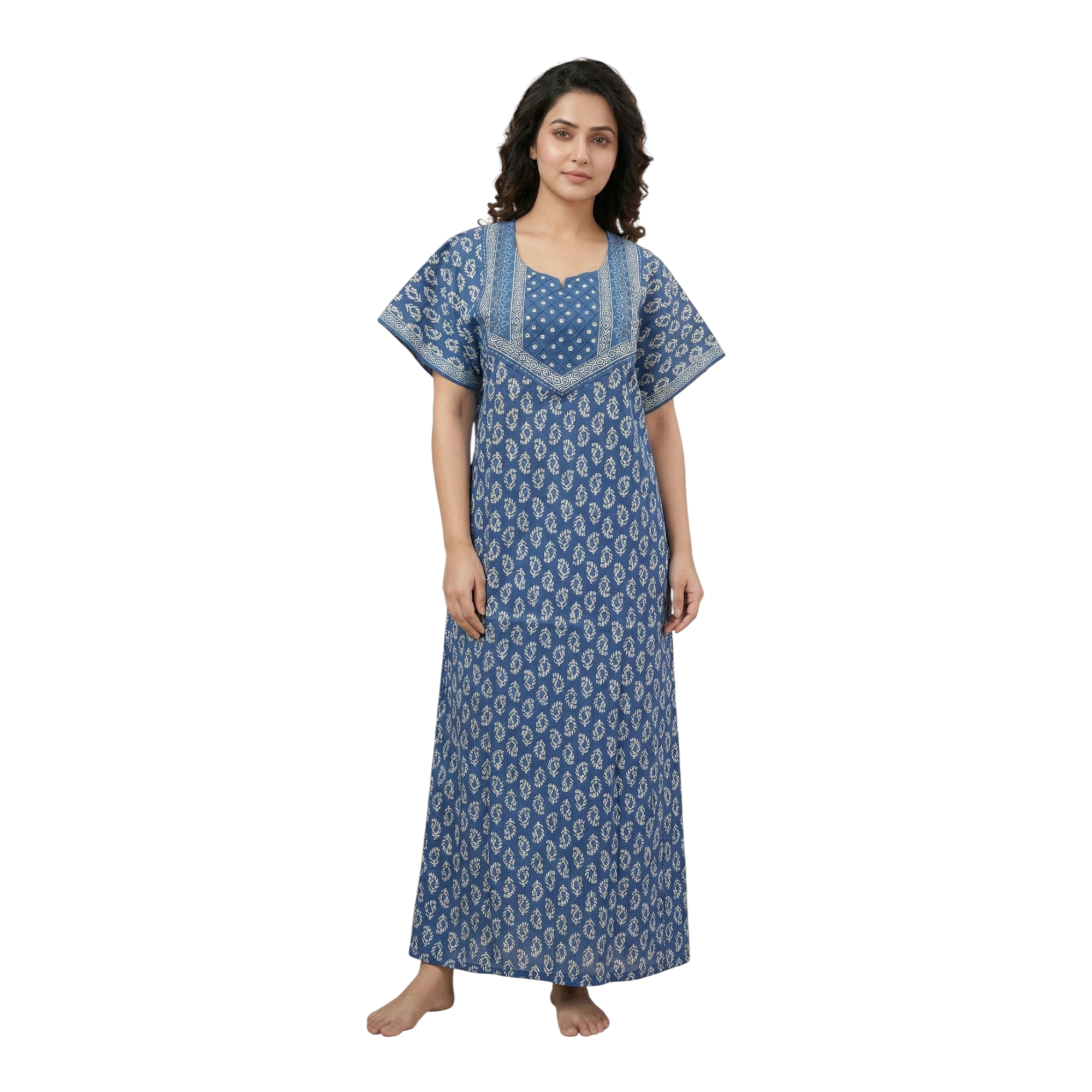 Stylaclue Women 2XL A Line Cotton Nighty