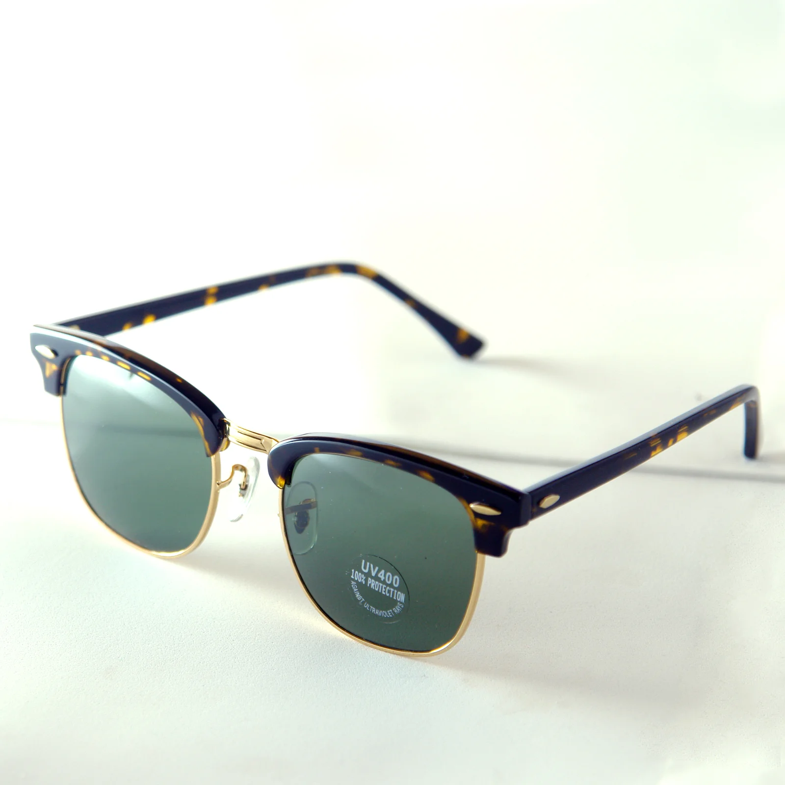 Anteojos De Sol ROSYBEE 3016 Tortoise/deep Green C/ Vidrio G15