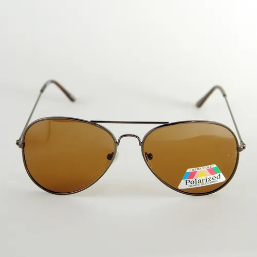 Anteojo De Sol AF Polarizado Aviador Marrón