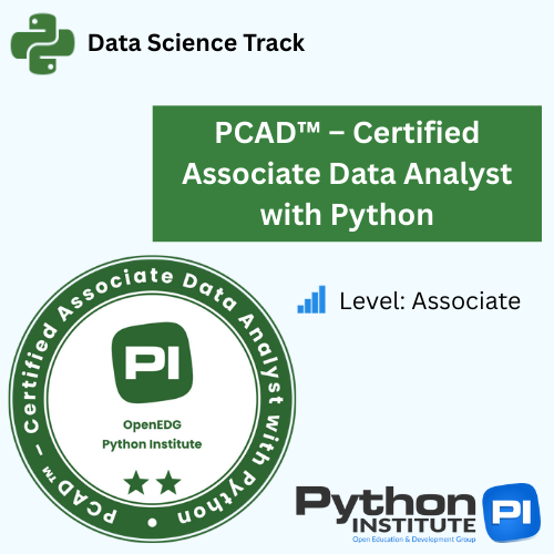 PCAD™ – Certified Associate Data Analyst with Python