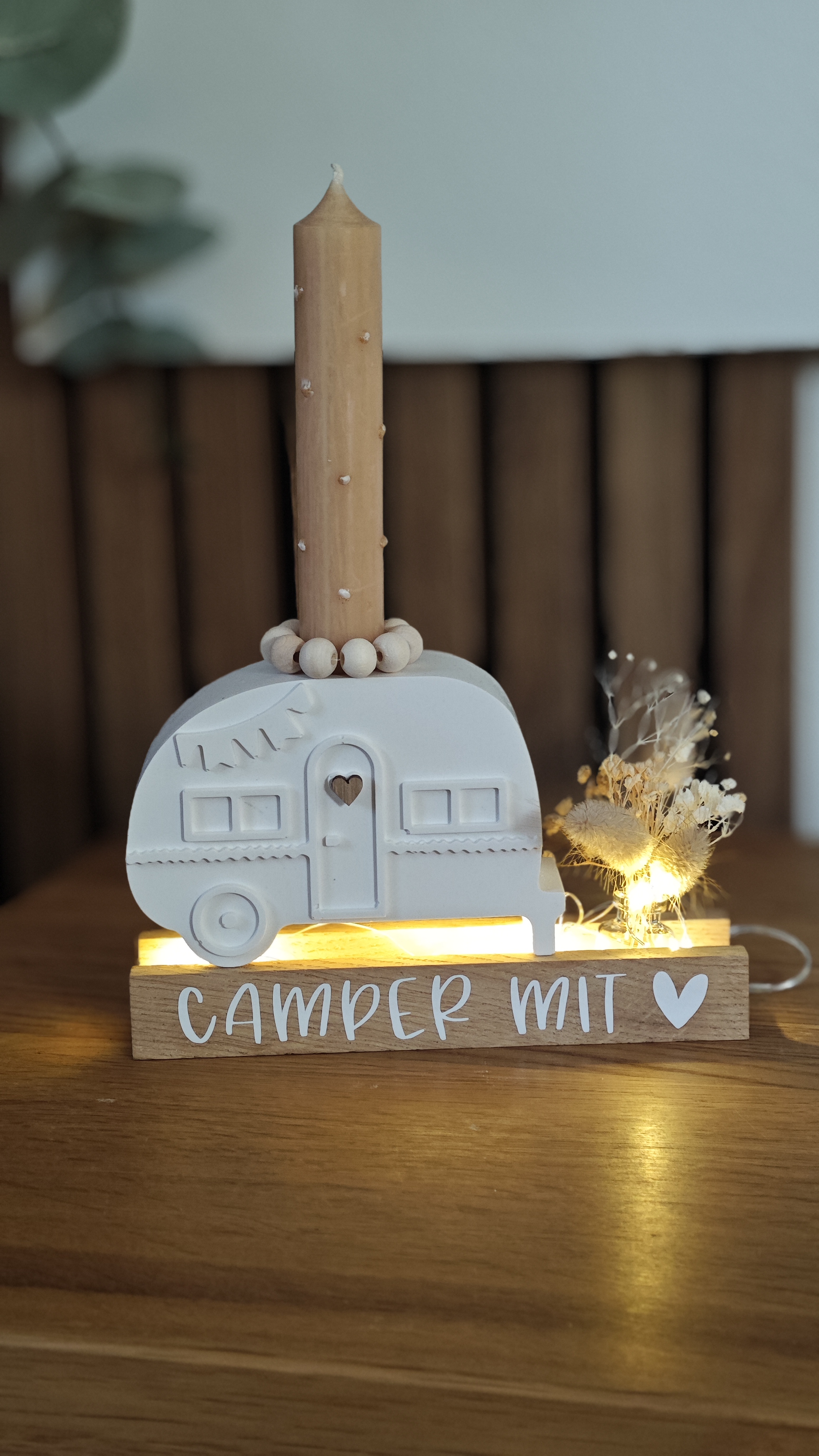 Deko Camper Kerzenhalter