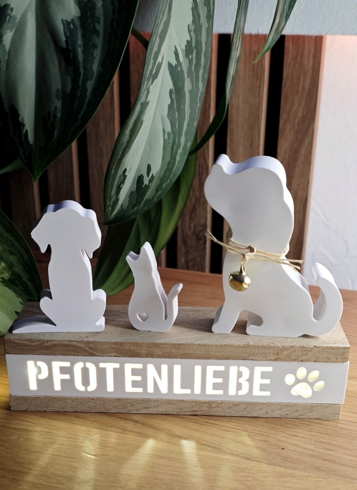 Dekofigur 'Pfotenliebe'