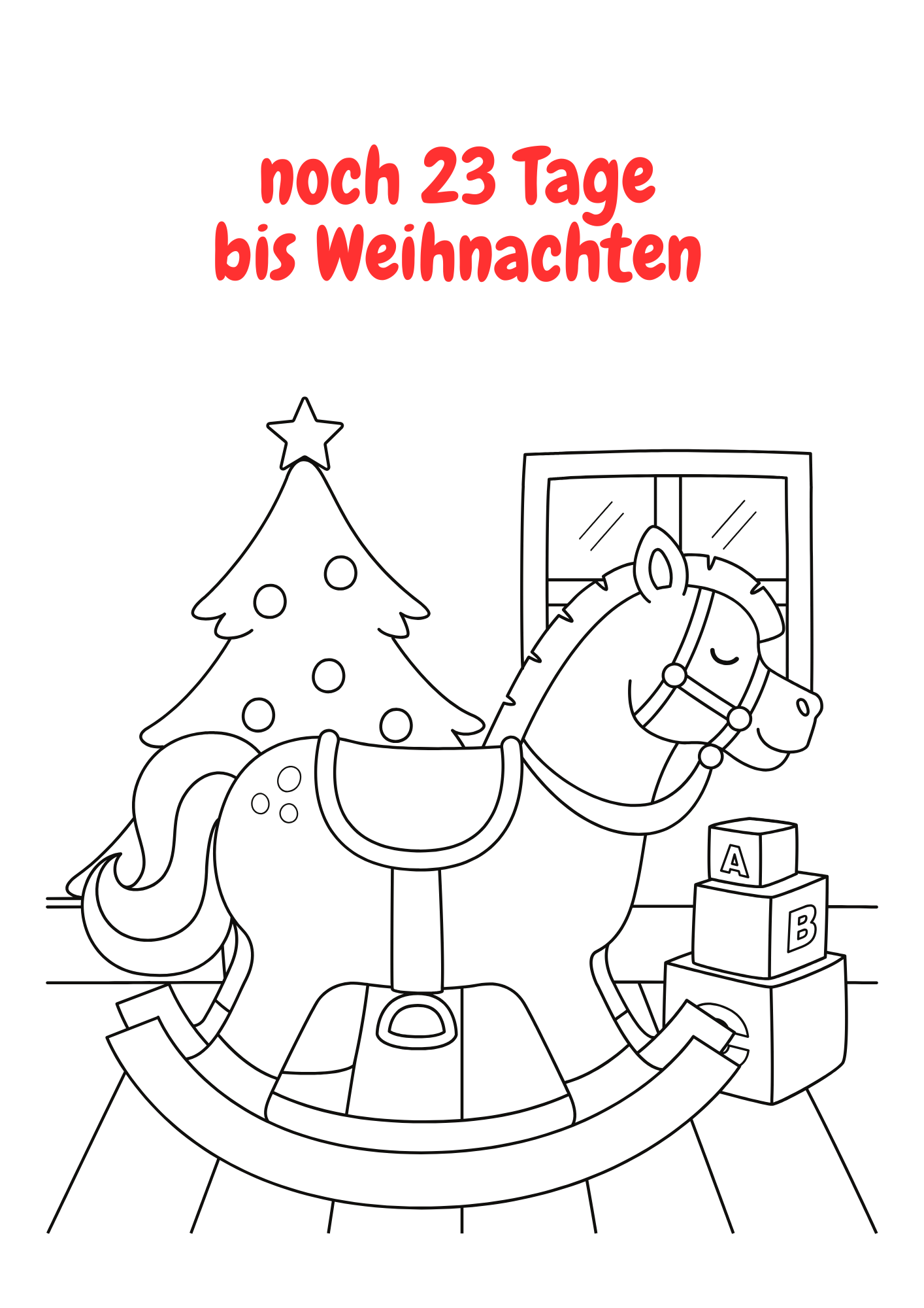 eBook Adventskalender-Ausmalbuch für Kinder