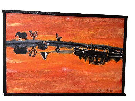 Sunset Landscape Painting