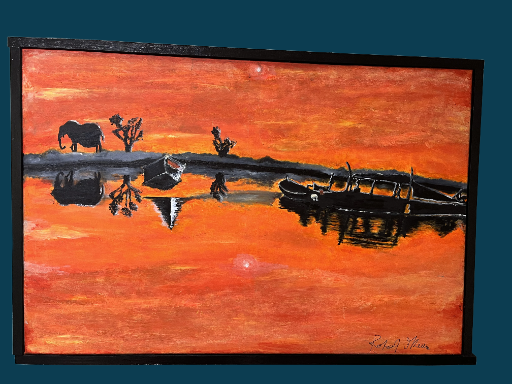 Sunset Landscape Painting