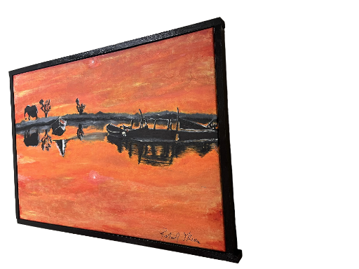 Sunset Landscape Painting