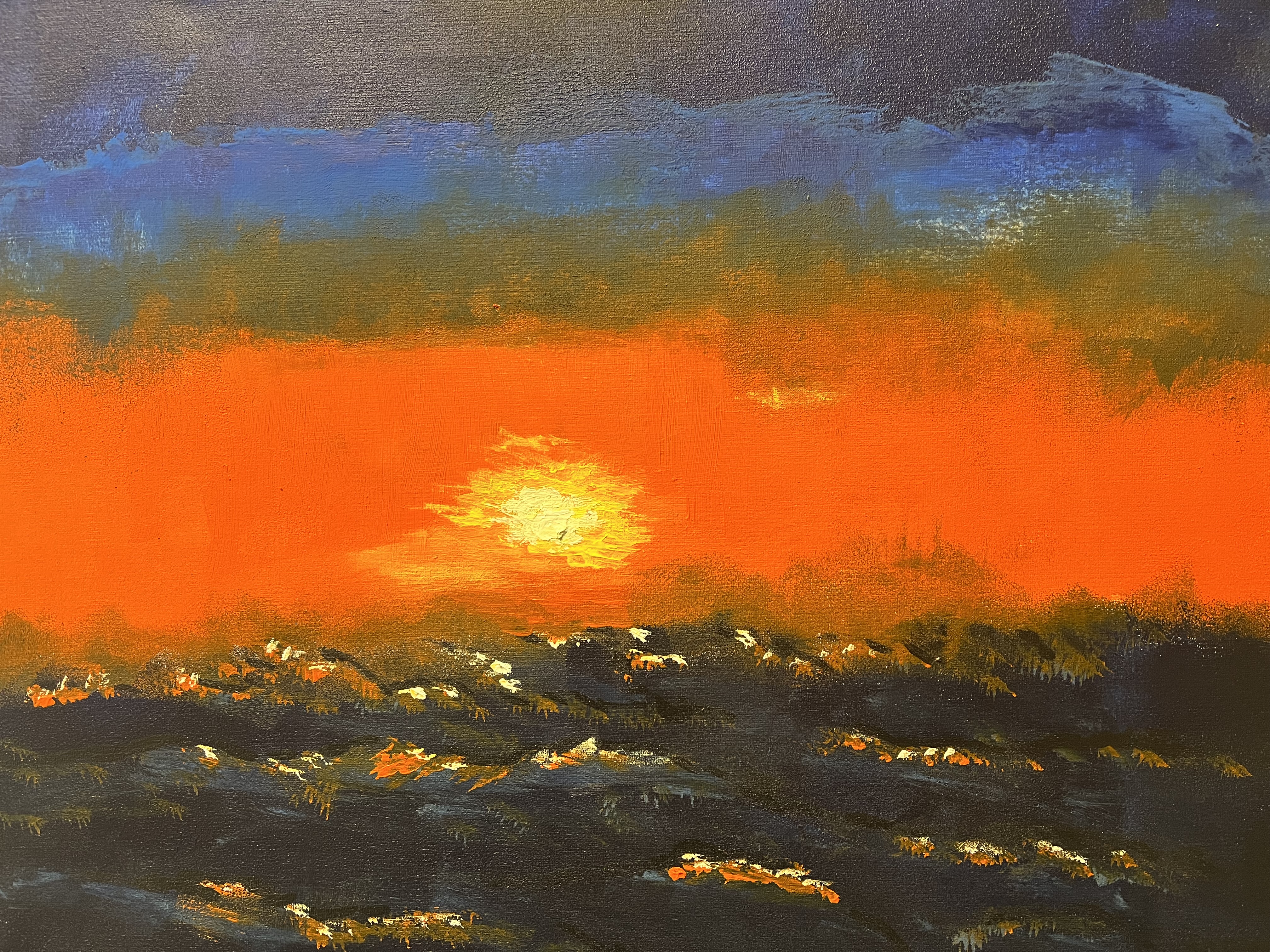 Painting: Sunset Blues
