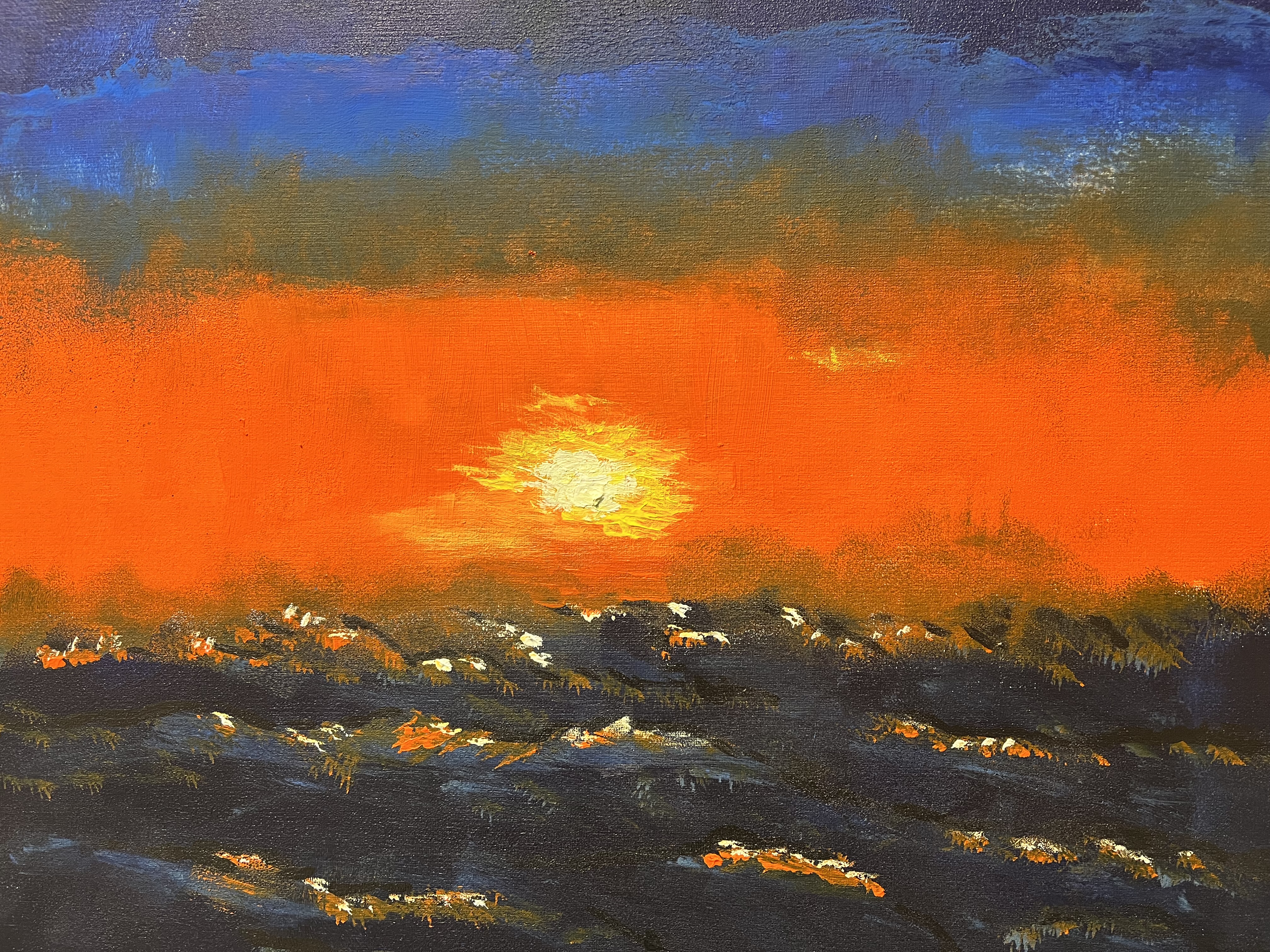 Painting: Sunset Blues