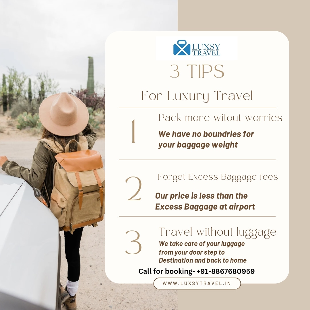 Travel without Luggage Anywhere in India