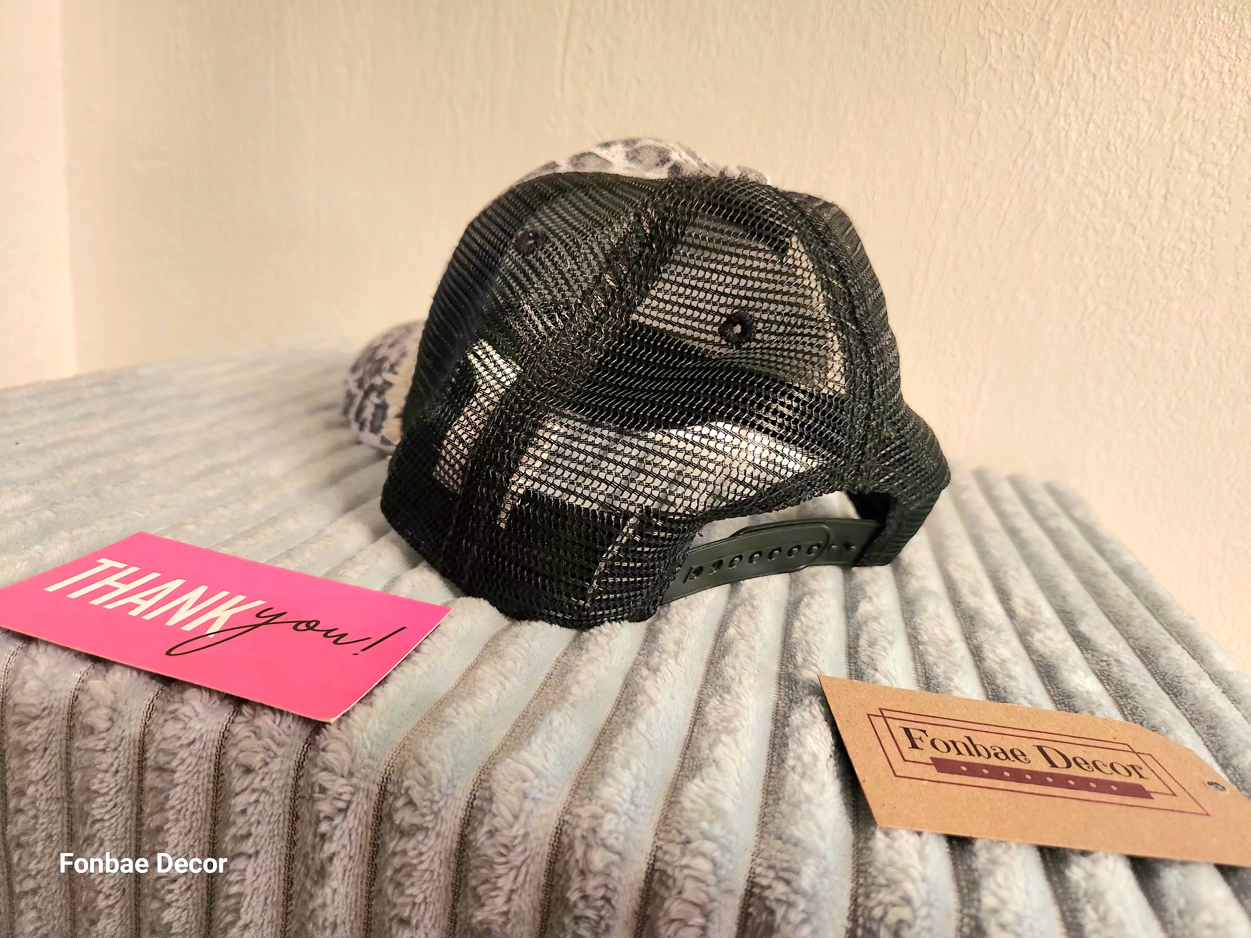 Leopard Animal Print Trucker Cap with Boss Logo