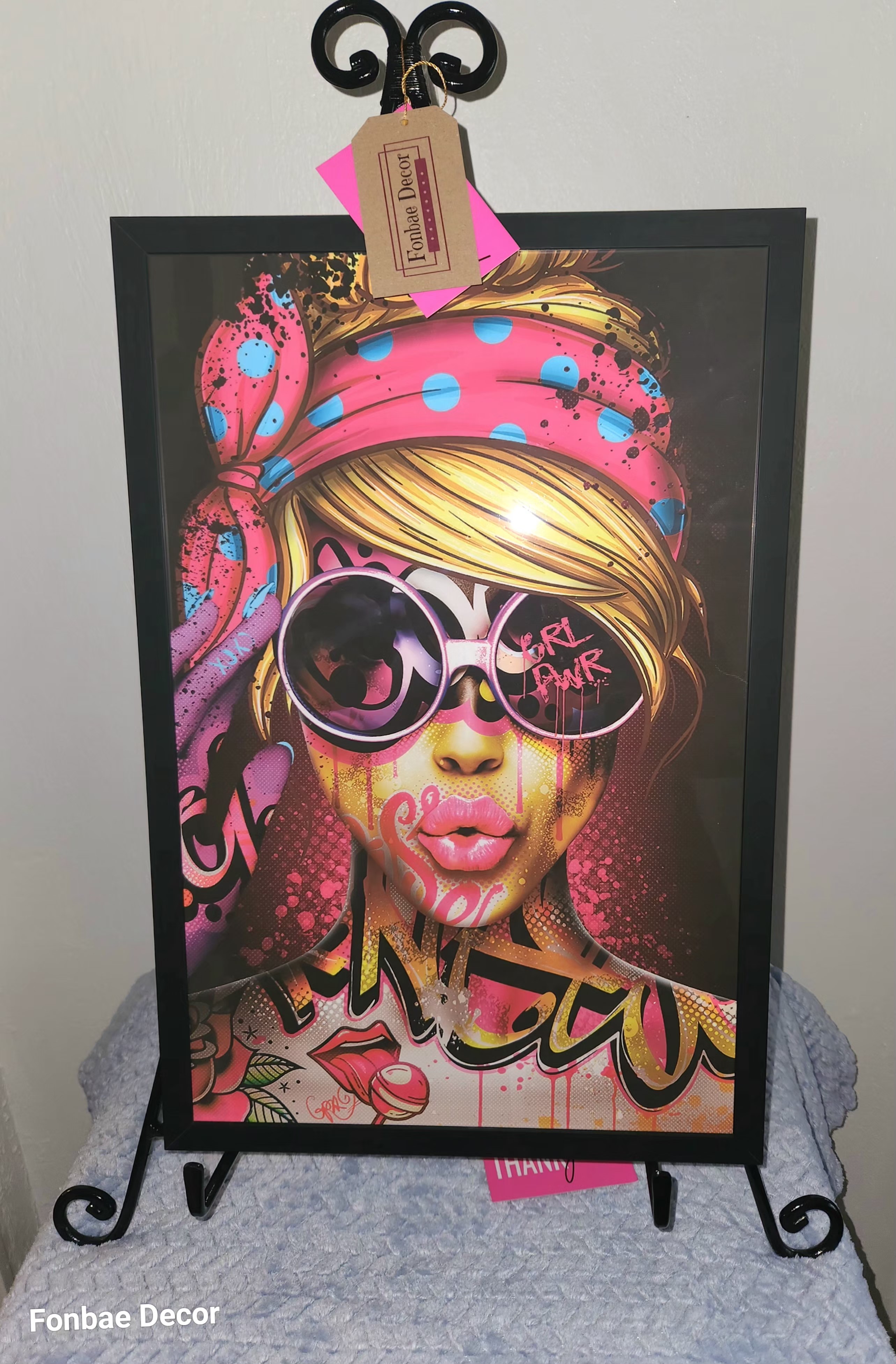 Vibrant Girl Wall Art Portrait Print