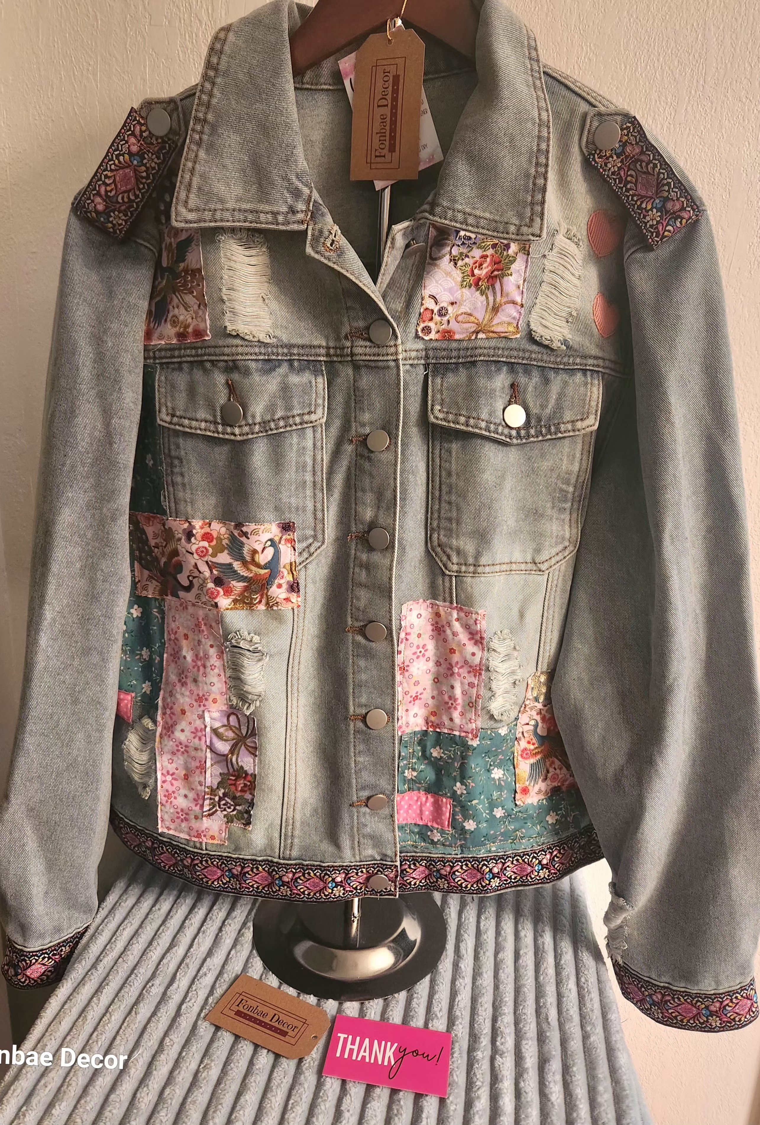 Vintage Patchwork Denim Jacket