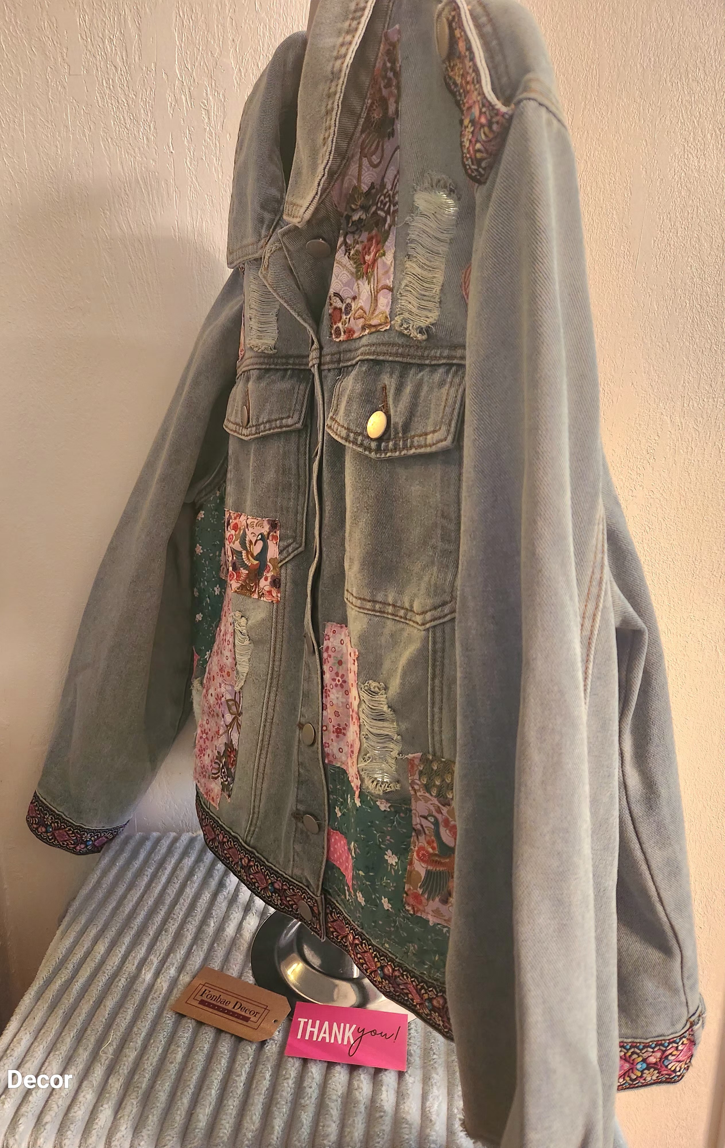 Vintage Patchwork Denim Jacket