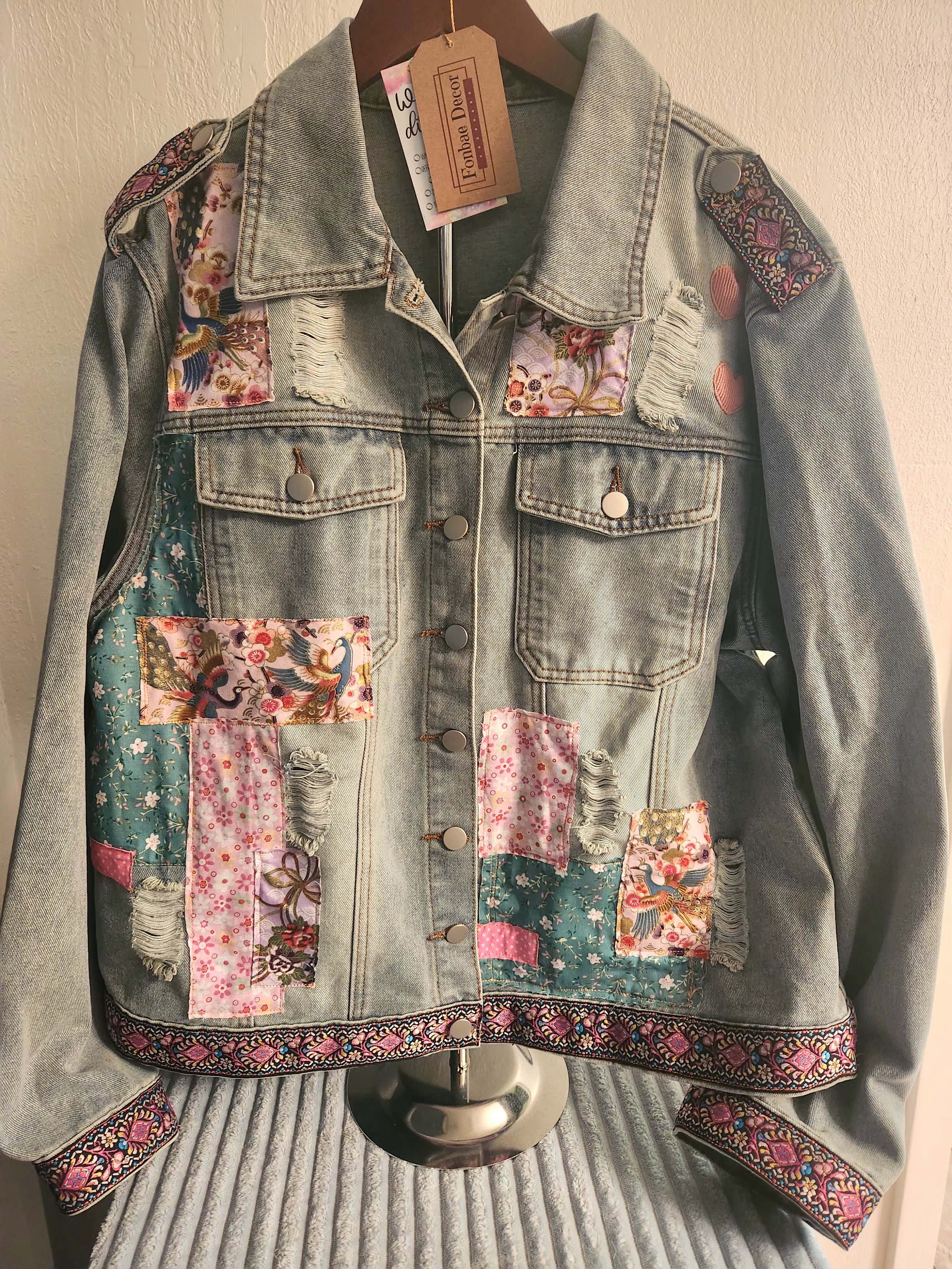 Vintage Patchwork Denim Jacket