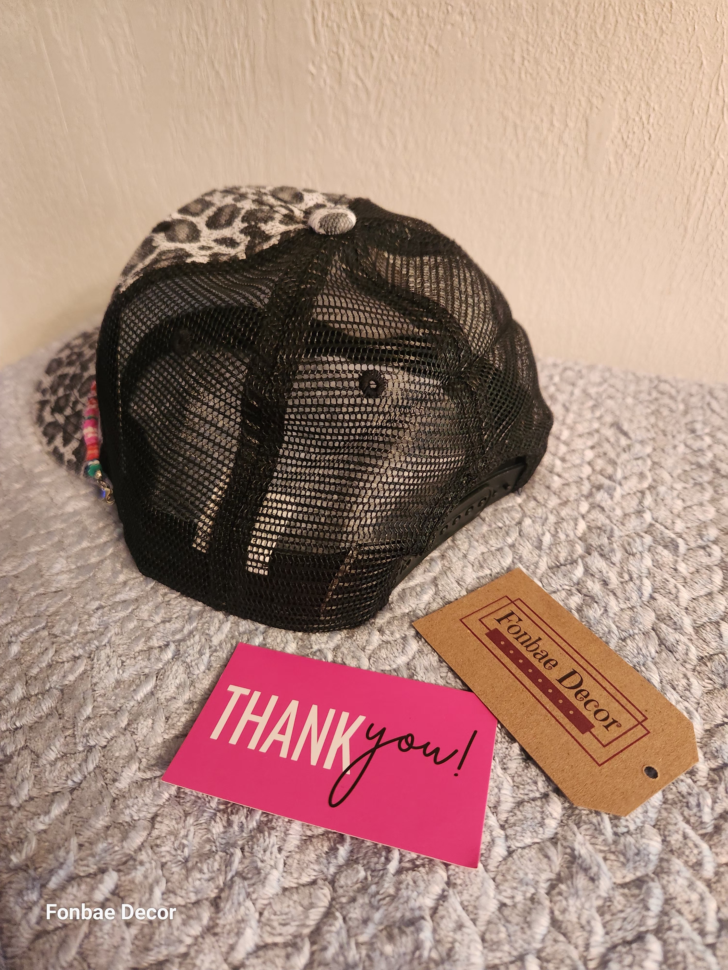 Leopard Print 'XOXO' Trucker Cap