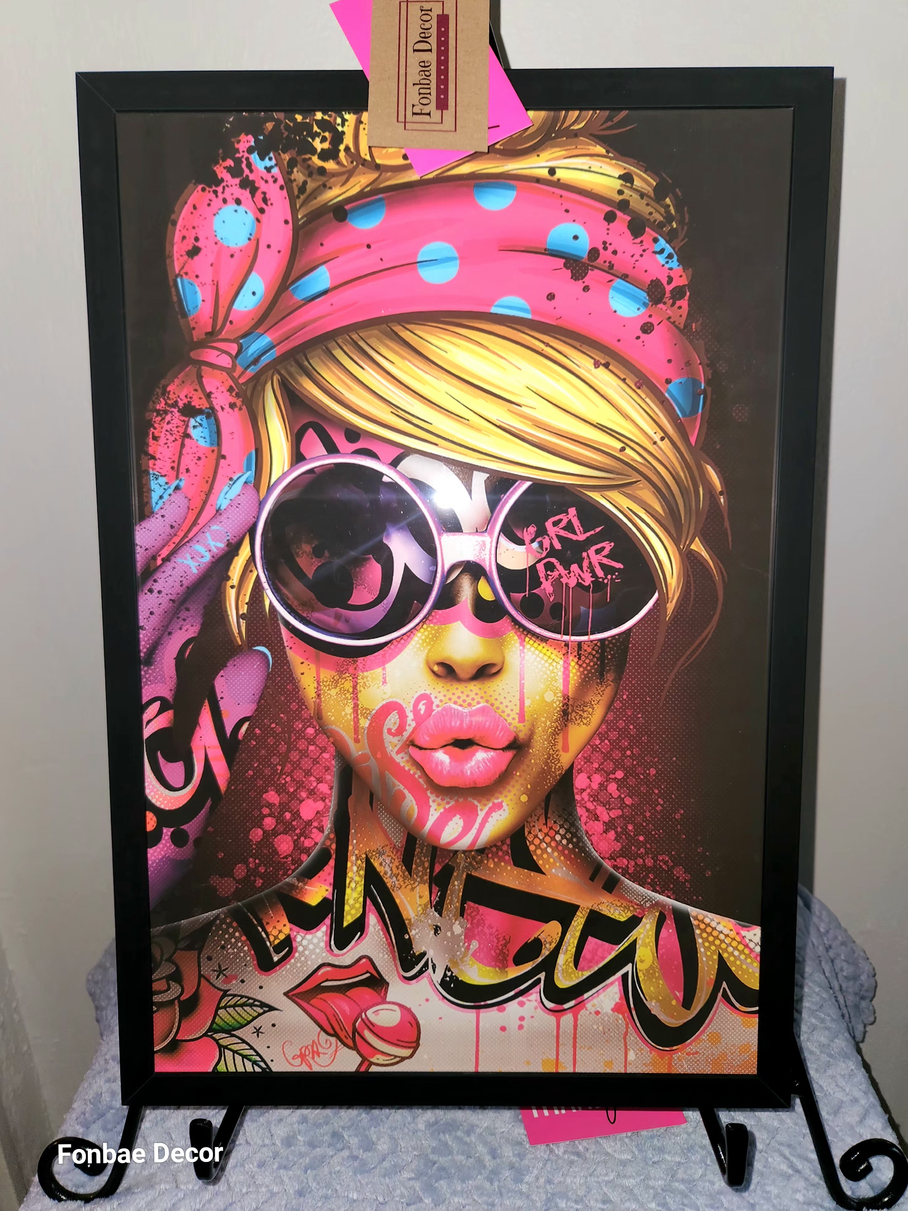 Vibrant Girl Wall Art Portrait Print