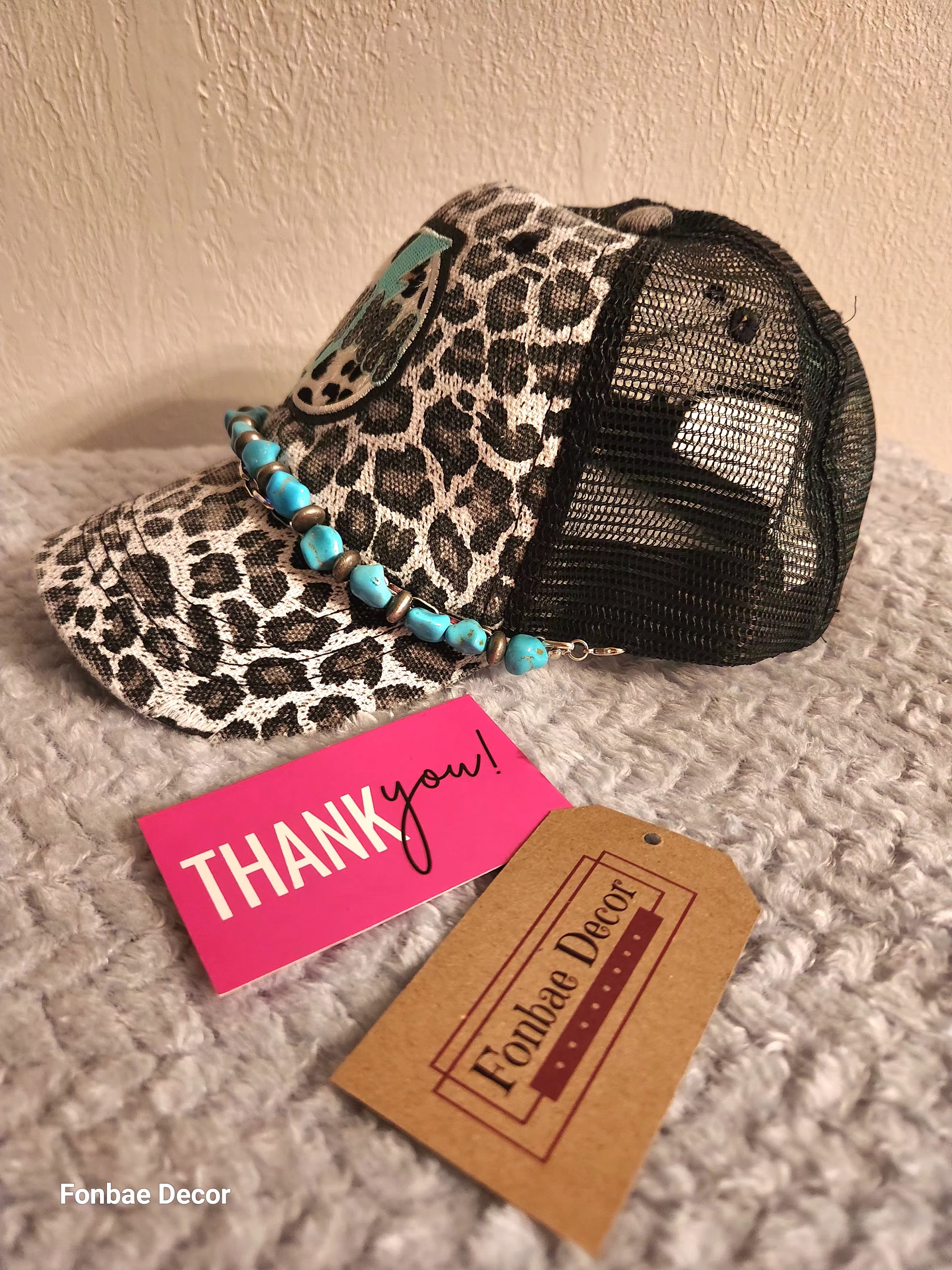 Mama Patch Animal Print Trucker Cap 